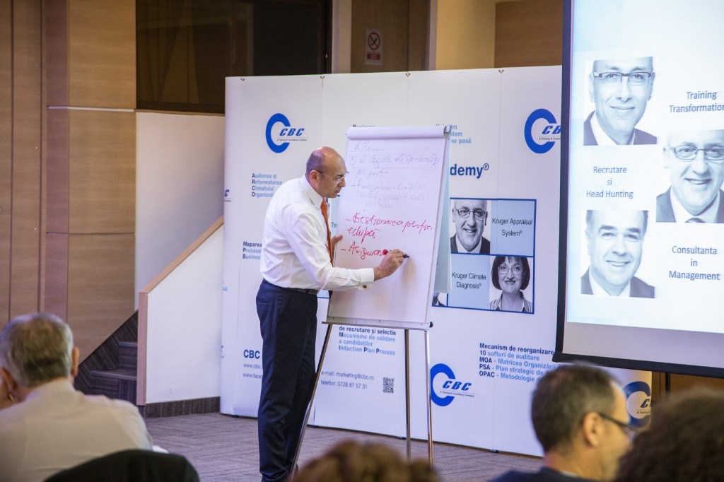 Sesiune GM Masterclass — lucrul la flipchart